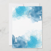 ブルーフローラ結婚式招待状 招待状 (裏面)