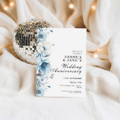 ブルーフローラ結婚記念日 招待状