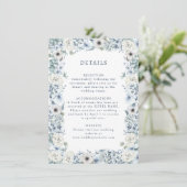 ブルーフローラ結婚詳細 エンクロージャーカード (スタンド正面)