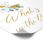 ブルーフローラ緑の象バッグの中に何がある ポスター (角)