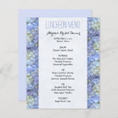 ブルーフローラ縁どシャワーランチョンメニュー (正面/裏面)