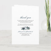 ブルーフローラ葬儀写真集 プログラム (裏面)