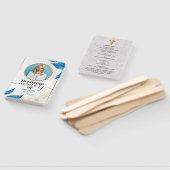 ブルーフローラ葬式お祝いのライフハンドファン ハンドファン (組立なし)