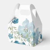 ブルーフローラ融合水彩手絵を描形 フェイバーボックス (裏面サイド)