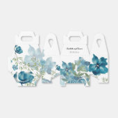 ブルーフローラ融合水彩手絵を描形 フェイバーボックス (折り畳みなし)