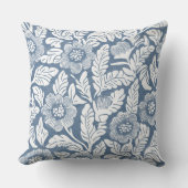 ブルーフローラ装飾用クッション クッション (正面)