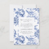 ブルーフローラ記念写真悔やみや弔慰葬儀 サンキューカード (正面)