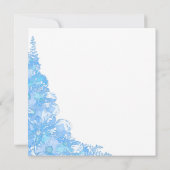 ブルーフローラ誕生日ディナーパーティー 招待状 (裏面)