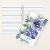 ブルーフローラ賛美&祈りの言葉ジャーナル ノートブック (内側)