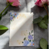 ブルーフローラ金ゴールド大理石結婚式招待状 招待状