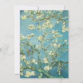 ブルーフローラ開花アーモ結婚ンド 招待状 (裏面)