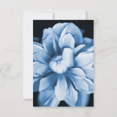 ブルーフローラ開花ブライダルシャワー招待 招待状 (裏面)