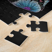 ブルーフローラ黒糖スカルデイオブザデッド ジグソーパズル (側面)