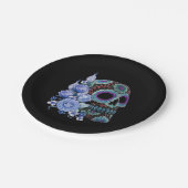 ブルーフローラ黒糖スカルデイオブザデッド ペーパープレート (アングル)