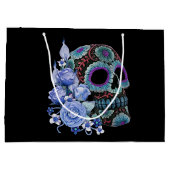 ブルーフローラ黒糖スカルデイオブザデッド ラージペーパーバッグ (裏面)