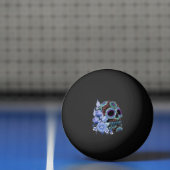 ブルーフローラ黒糖スカルデイオブザデッド 卓球ボール (ネット)