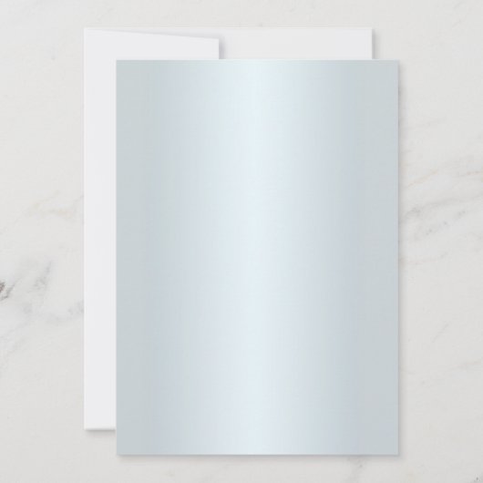 ブルーフローラ&バタフライリハーサルディナー招待状 招待状 (裏面)