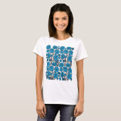 ブルーフローラ Tシャツ (正面フル)