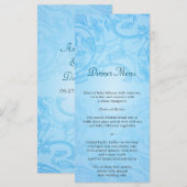 ブルーフローリッ結婚シュのメニュー メニュー (正面/裏面)