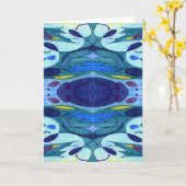 ブルーフーム カード (黄色い花)