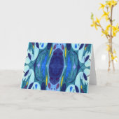 ブルーフーム カード (黄色い花)