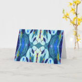 ブルーフーム カード (黄色い花)