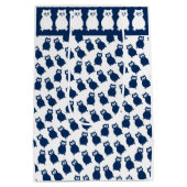 ブルーフールズ誕生日パーティー ミディアムペーパーバッグ (裏面)