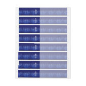 ブルーフ保レイムスCALMとクリエイティブ文字 ラップアラウンド宛名ラベル (シート)