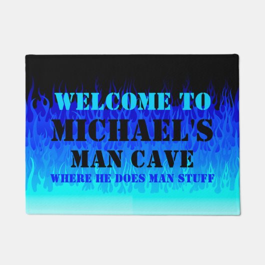 ブルーフ改造レイムス – マンケーブ ドアマット (正面)