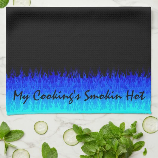 ブルーフ改造レイムス – 私の料理のスモークホット キッチンタオル (折り畳み)