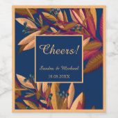 ブルーブエレガントルーリ結婚ーのワインラベル ワインラベル (シングルラベル)