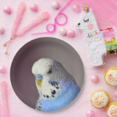 ブルーブジかわいらしーフォト紙プレート ペーパープレート (パーティー)