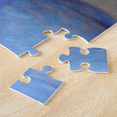 ブルーブジかわいらしー写真ジグソーパズル ジグソーパズル (側面)