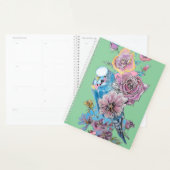 ブルーブジーバラウォーターカラーグリーンバードプランナー プランナー手帳 (ディスプレー)