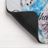 ブルーブジーブジーズバラフラワーフローラ マウスパッド (コーナー)