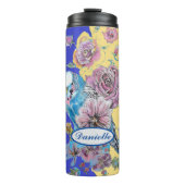 ブルーブジーブデガリガーバラウォーター色フローラ海軍 タンブラー (正面)