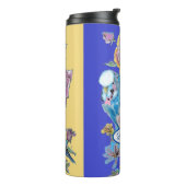 ブルーブジーブデガリガーバラウォーター色フローラ海軍 タンブラー (回転左)