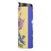 ブルーブジーブデガリガーバラウォーター色フローラ海軍 タンブラー (回転右)