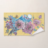 ブルーブジー仲間かわいい黄色カラフルのタオルのセット バスタオルセット (ハンドタオル)