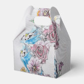 ブルーブジー&バラフローラパーティーケーキフェイスボックス フェイバーボックス (裏面サイド)