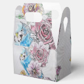 ブルーブジー&バラフローラパーティーケーキフェイスボックス フェイバーボックス (オープン)