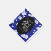 ブルーブックの起動パーティー スタンダードカクテルナプキン (角)