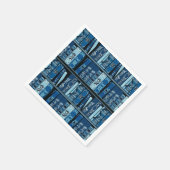 ブルーブックシェルフヴィンテージブック スタンダードカクテルナプキン (角)