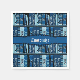 ブルーブックシェルフヴィンテージブック スタンダードカクテルナプキン