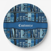 ブルーブックシェルフヴィンテージブック ペーパープレート (正面)