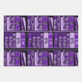 ブルーブックシェルフヴィンテージブック ラッピングペーパーシート (正面2)