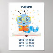 ブルーブックワームテーマポスター ポスター (正面)