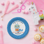 ブルーブックワームテーマ紙プレート ペーパープレート (パーティー)