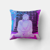 ブルーブッダ装飾用クッション クッション (裏面)