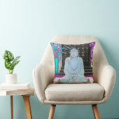 ブルーブッダ装飾用クッション クッション (椅子)